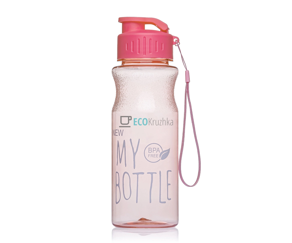 Пляшка для води My bottle 550 мл Рожевий EK14328