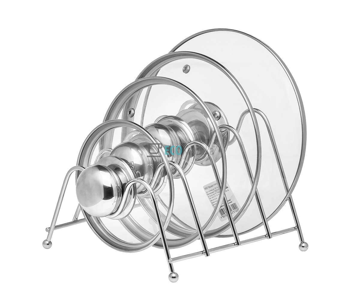 Підставка для зберігання 4 скляних кришок Хромована APL1191