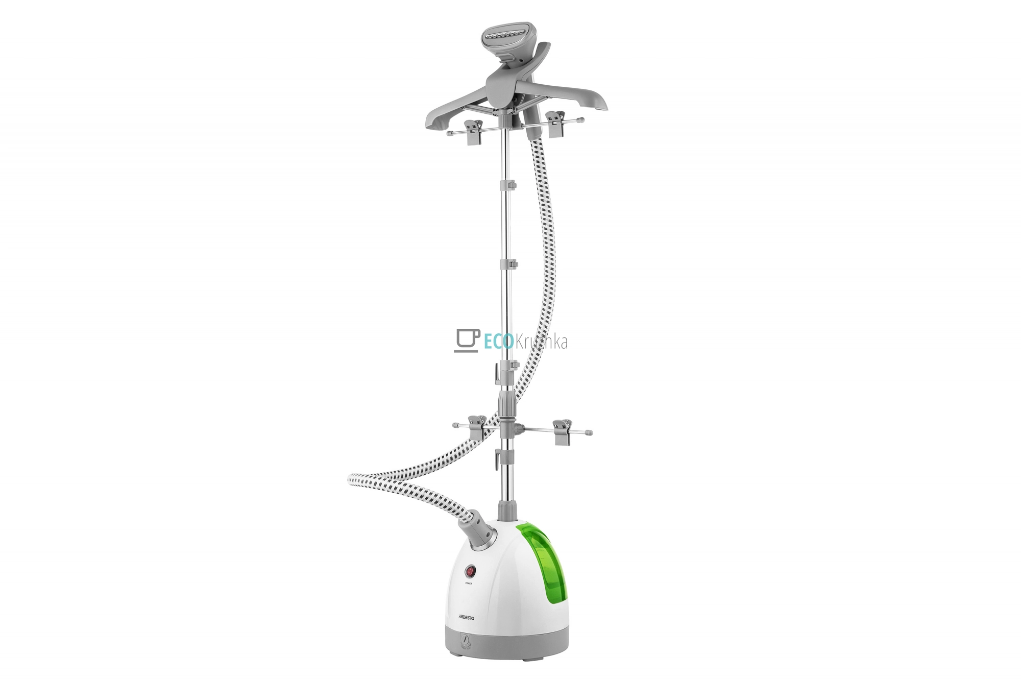 Відпарювач Ardesto вертикальний IR-C8815-S, 1785Вт, 1500мл, нерж. сталь, біло-зелений (IR-C8815-S)