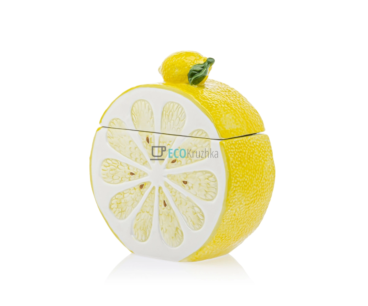 Банка керамічна Lemon 900 мл, Жовтий (928-103)